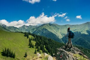 man hiking to illustrate how start up business consulting helps entrepreneurs plan for the next steps of success