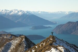 man atop mountain to show how start up business consulting helps you make a plan to reach the top for your business